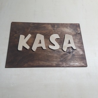 Kasa Yazısı Tabelası