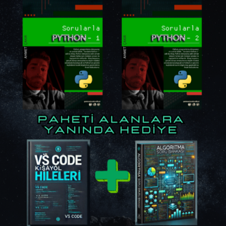 Sorularla Python E-Kitap Paketi(Hediyeli)