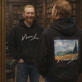 Vangogh yıldızlı gece tablo detaylı sweatshirt