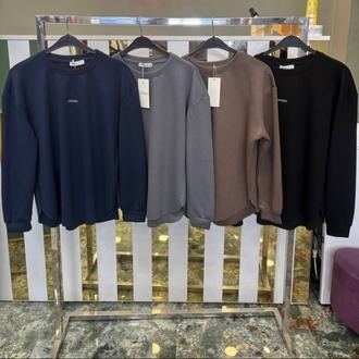 Asimetrik kesim Modal Sweatshirt Lacivert