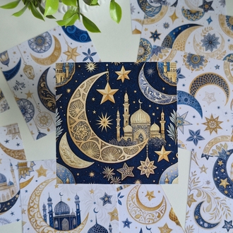İslam Tema Scrapbook Kağıtları