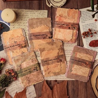 28 Parça Scrapbook Kağıtları - Dokulu
