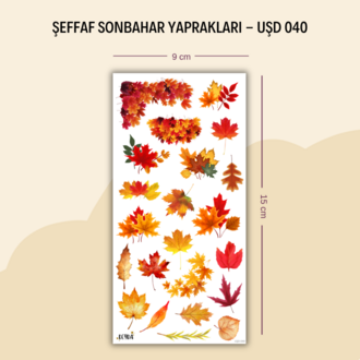 UŞD-040 Sonbahar Yaprakları Sticker