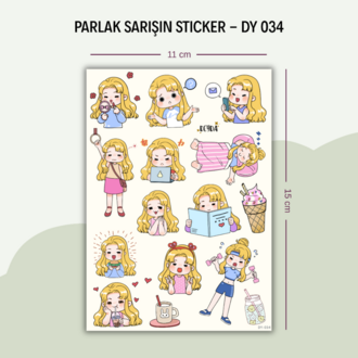 DY-034 Sarışın Sticker