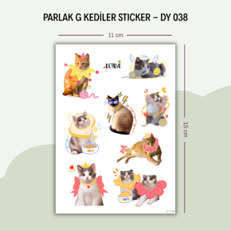 DY-039 G Kediler Sticker