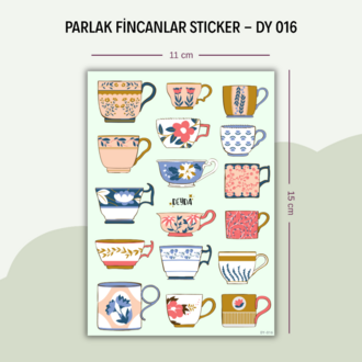 DY-016 Fincanlar Sticker
