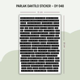 DY-048 Daktilo Sticker