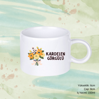 Kişiye Özel Çiçekli Kupa