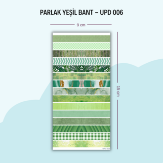 UPD-006 Yeşil Şerit Sticker