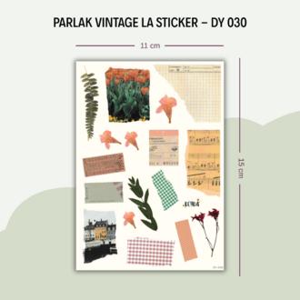 DY-030 Vintage La Sticker