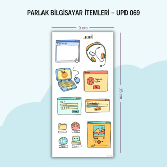 UPD-069 Bilgisayar İtemleri Sticker