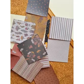 Vintage Desen Scrapbook Kağıtları