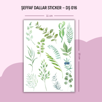 DŞ-016 Yapraklar Dallar Sticker
