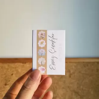 Eşsiz Çiçekler Kutulu Sticker