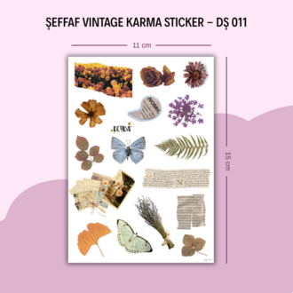DŞ-011 Vintage Karma Sticker