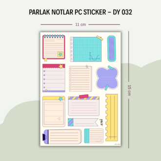 DY-032 Notlar PC Sticker