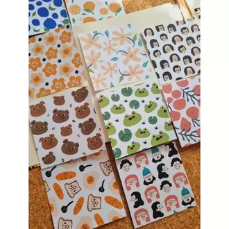 Renkli Tasarımlı Scrapbook Kağıtları