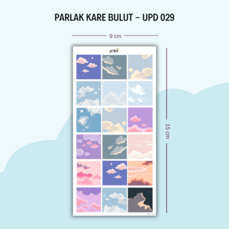 UPD-029 Kare Bulutlar Sticker