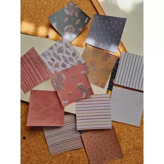 Vintage Desen Scrapbook Kağıtları