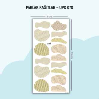 UPD-070 Kağıtlar Sticker