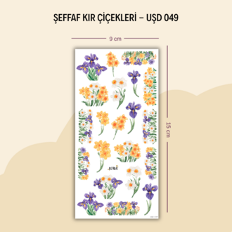 UŞD-049 Kır Çiçekleri Sticker