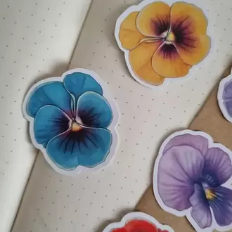 Menekşe Büyük Boy Sticker