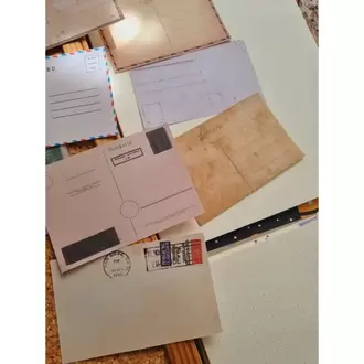 Posta Kağıdı Görünümlü Scrapbook Kağıdı