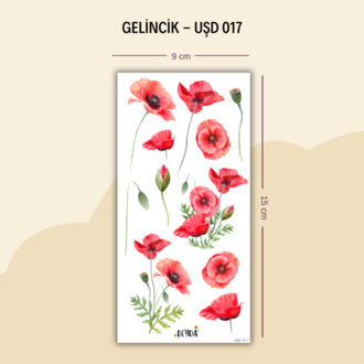 UŞD-017 Gelincik Sticker