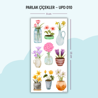 UPD-010 Çiçek Vazo Sticker
