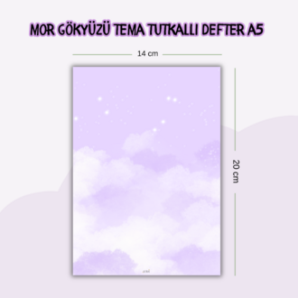 Mor Gökyüzü Tutkallı Defter