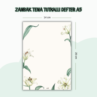 Zambak Tutkallı Defter