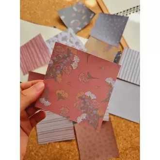 Vintage Desen Scrapbook Kağıtları