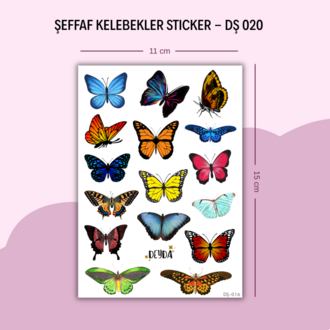 DŞ-020 Kelebekler Sticker