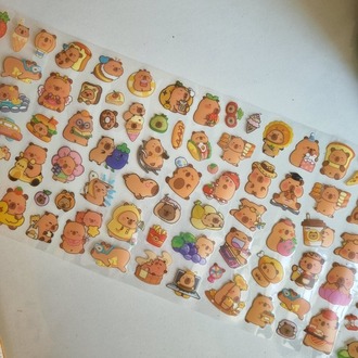 Capybara Dev Rulo Sticker (1 Rulo Fiyatıdır)