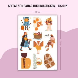 DŞ-012 Sonbahar Huzuru Şeffaf Sticker