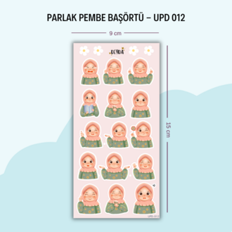 UPD-012 Pembe Tesettür Sticker