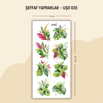 UŞD-035 Yapraklar Sticker