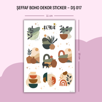 DŞ-017 Boho Dekor Sticker