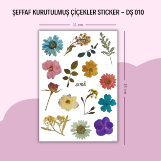DŞ-010 Kurutulmuş Çiçekler Sticker