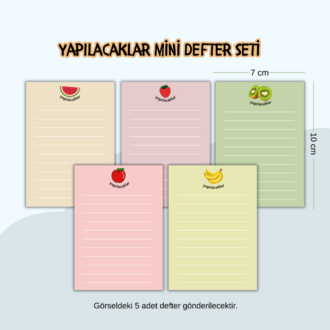 Yapılacaklar Mini Defter Seti