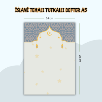 İslami Temalı Tutkallı Defter