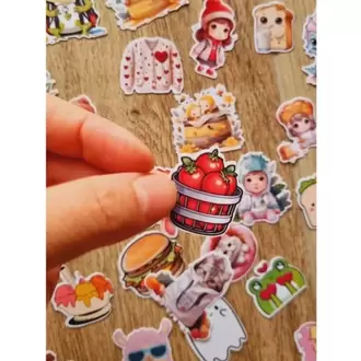 100+ Adet Kawaii Sticker Kutu