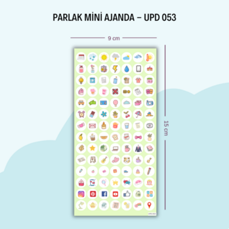UPD-053 Mini Ajanda Sticker