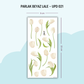 UPD-021 Beyaz Lale Sticker