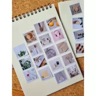 Minimal Polaroid Kutulu Sticker