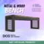 Outdoor Bench Build Plans and DXF File For Laser Cutting File