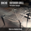 Outdoor Grill, Dxf File For Laser Cutting
