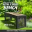Outdoor Bench Build Plans and DXF File For Laser Cutting File