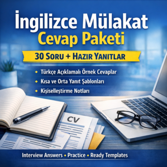 İngilizce Mülakat Cevap Paketi