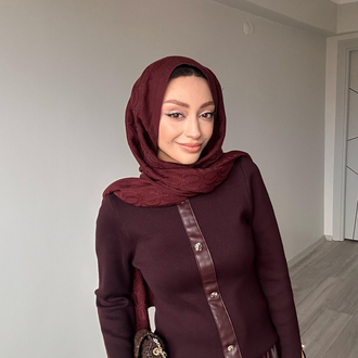 Bordo Deri Etekli Takım